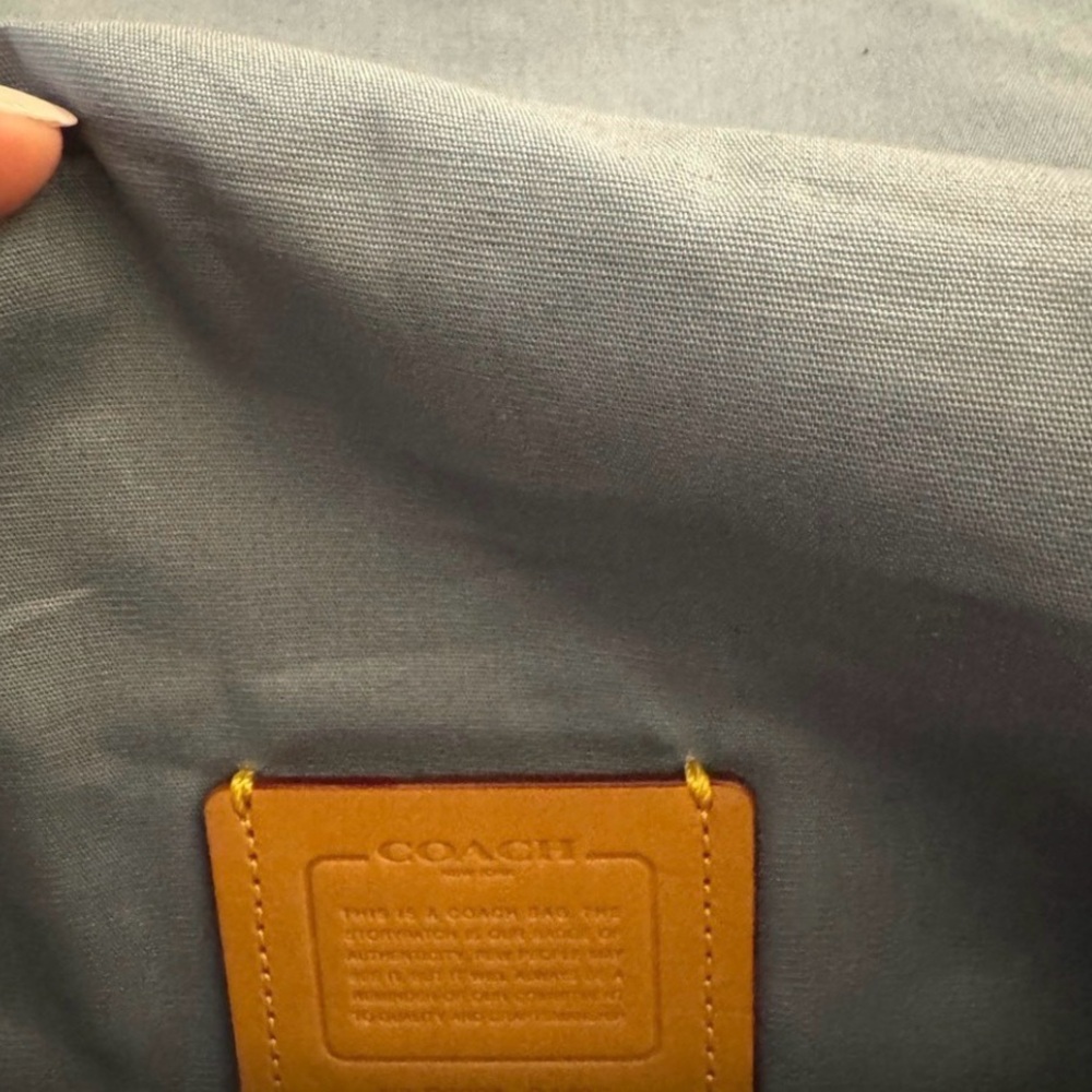 Vintage Coach Denim Shoulder Bag - Picture 6 of 11